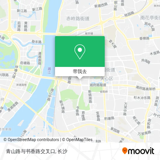 青山路与书香路交叉口地图