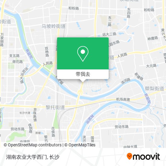 湖南农业大学西门地图