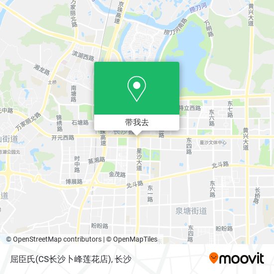 屈臣氏(CS长沙卜峰莲花店)地图