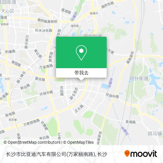 长沙市比亚迪汽车有限公司(万家丽南路)地图