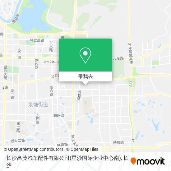 长沙昌茂汽车配件有限公司(星沙国际企业中心南)地图
