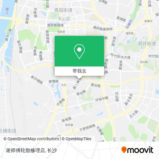 谢师傅轮胎修理店地图