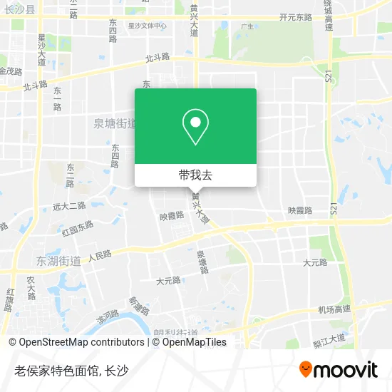 老侯家特色面馆地图
