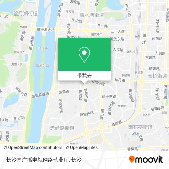 长沙国广播电视网络营业厅地图