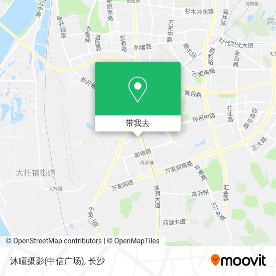 沐瞳摄影(中信广场)地图