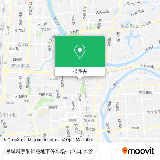星城新宇黎锦苑地下停车场-出入口地图
