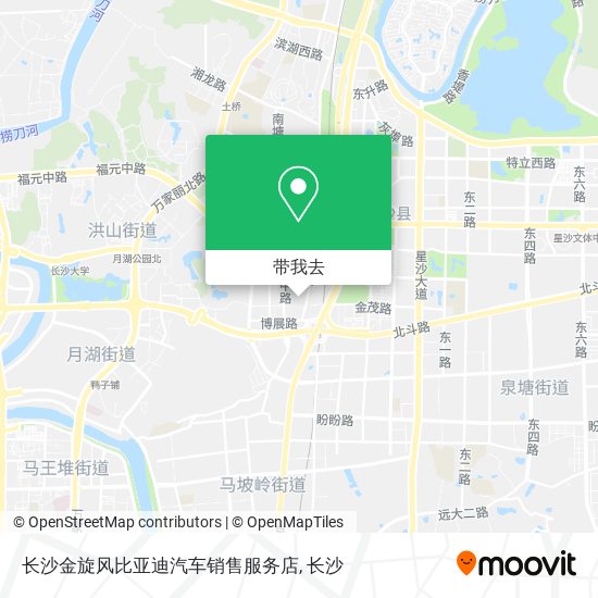 长沙金旋风比亚迪汽车销售服务店地图