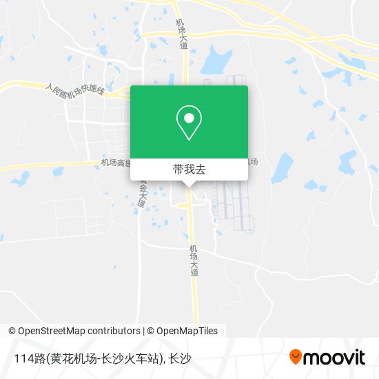 114路(黄花机场-长沙火车站)地图