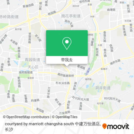 courtyard by marriott changsha south 中建万怡酒店地图