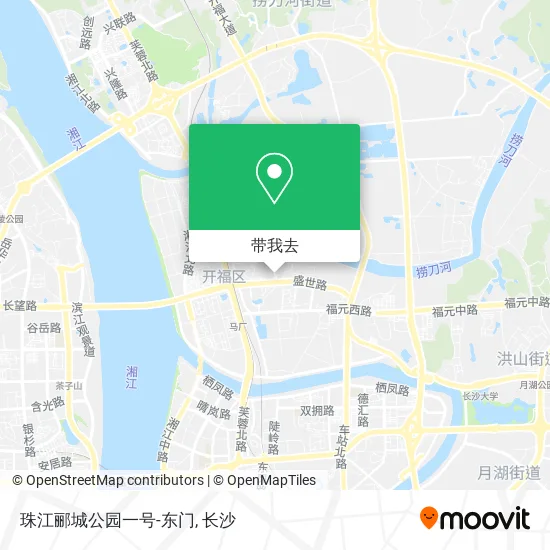 珠江郦城公园一号-东门地图