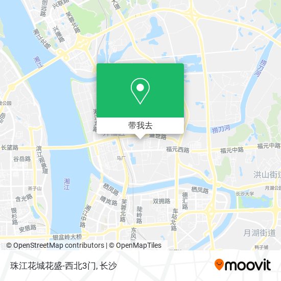 珠江花城花盛-西北3门地图