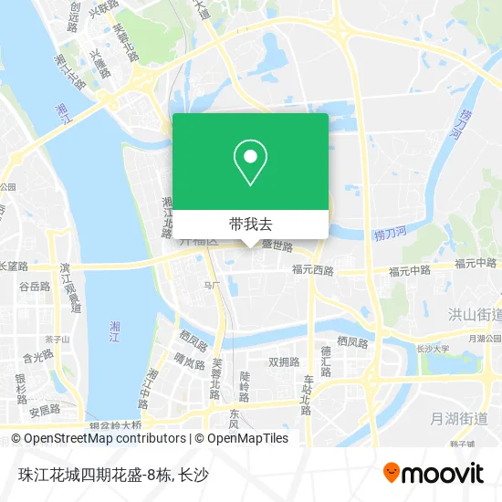 珠江花城四期花盛-8栋地图