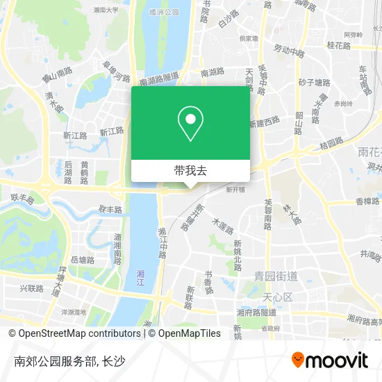 南郊公园服务部地图