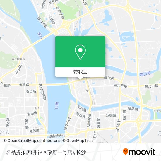 名品折扣店(开福区政府一号店)地图