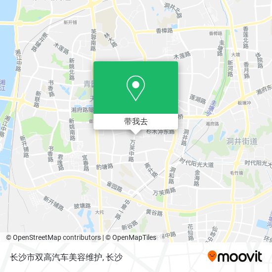 长沙市双高汽车美容维护地图