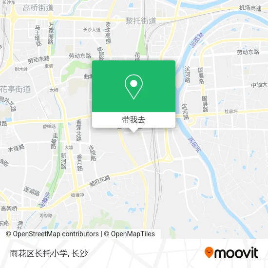 雨花区长托小学地图