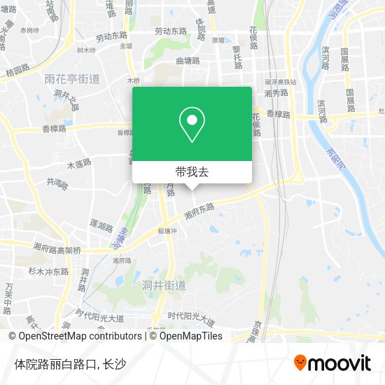 体院路丽白路口地图