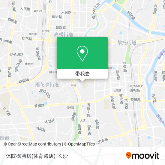 体院御膳房(体育路店)地图