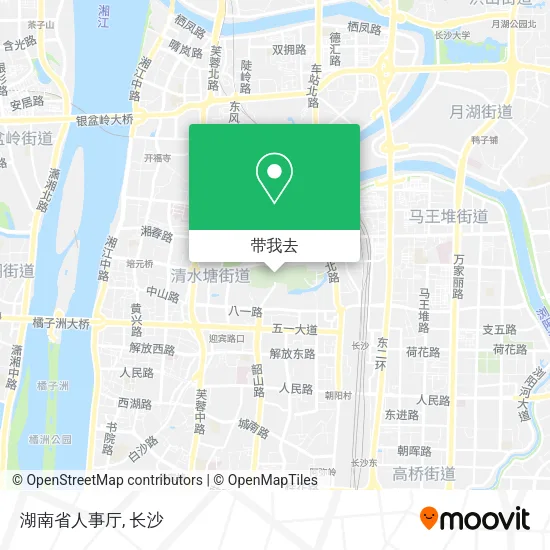 湖南省人事厅地图
