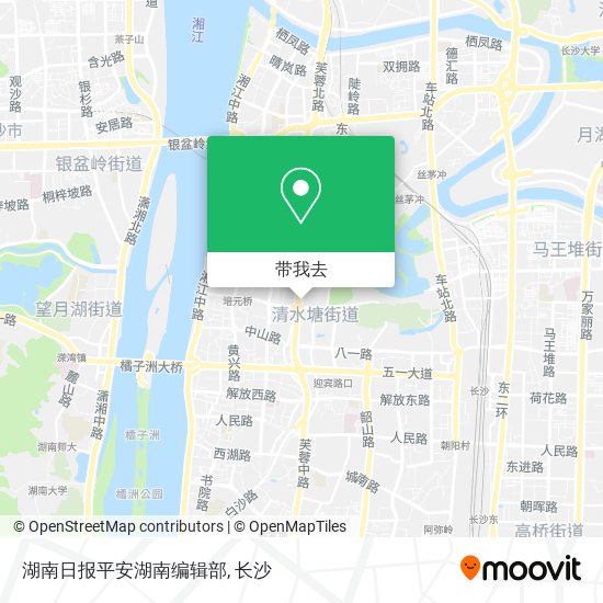 湖南日报平安湖南编辑部地图