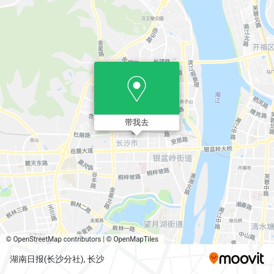 湖南日报(长沙分社)地图