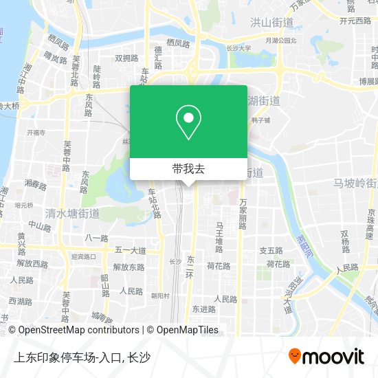 上东印象停车场-入口地图