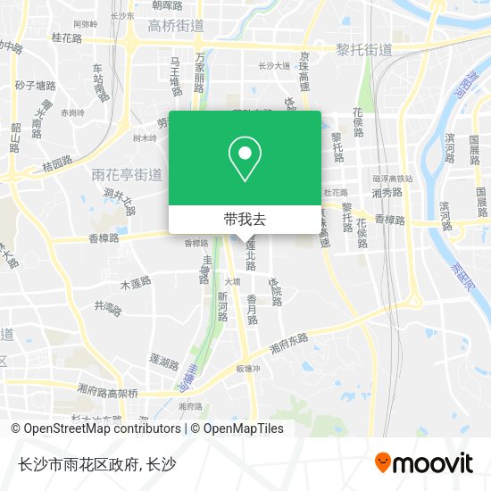 长沙市雨花区政府地图