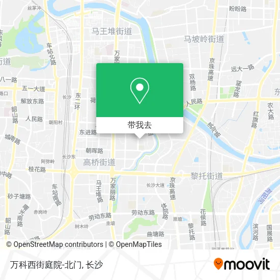 万科西街庭院-北门地图