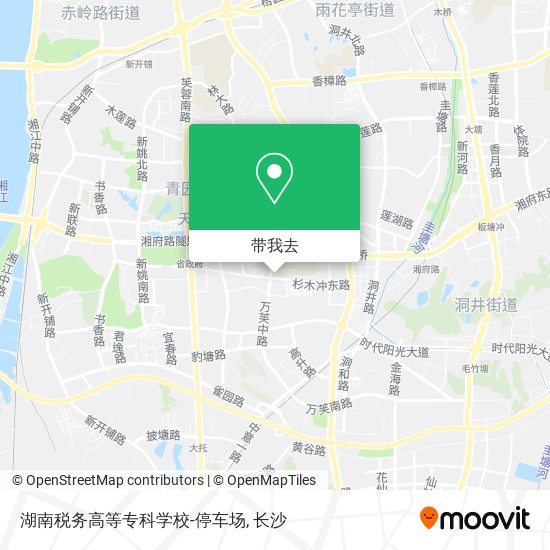 湖南税务高等专科学校-停车场地图