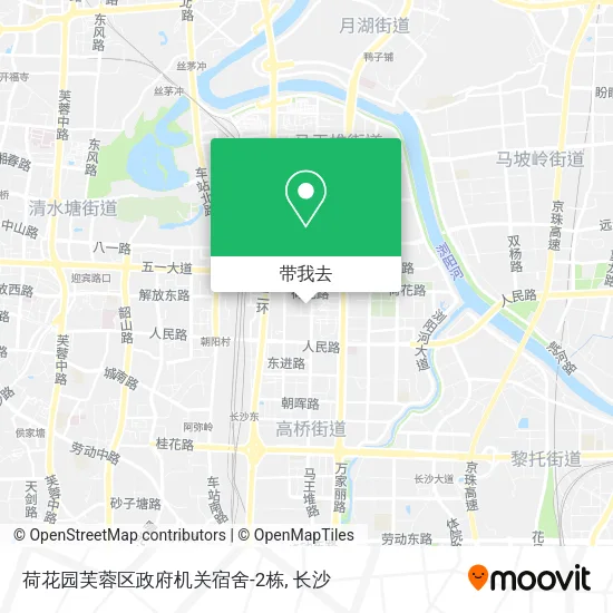 荷花园芙蓉区政府机关宿舍-2栋地图