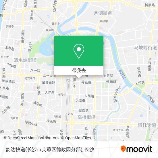 韵达快递(长沙市芙蓉区德政园分部)地图