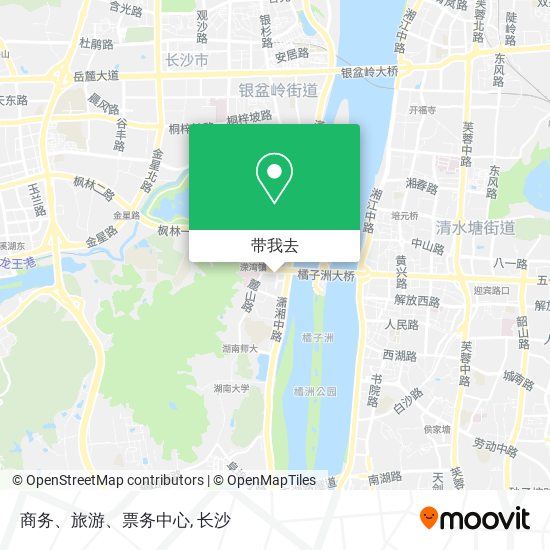 商务、旅游、票务中心地图