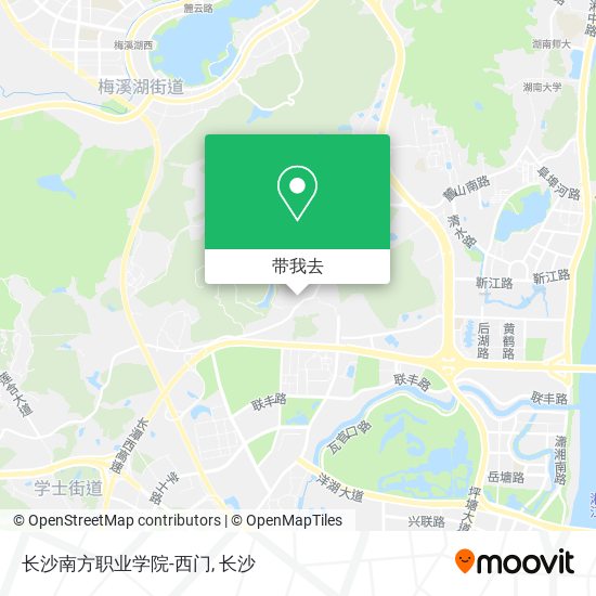 长沙南方职业学院-西门地图