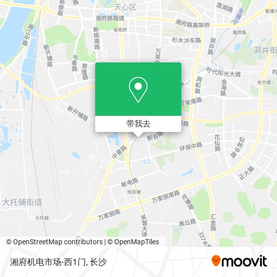 湘府机电市场-西1门地图