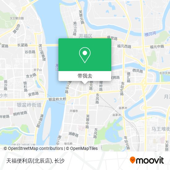 天福便利店(北辰店)地图