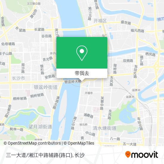三一大道/湘江中路辅路(路口)地图