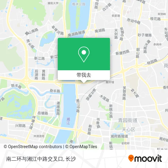 南二环与湘江中路交叉口地图