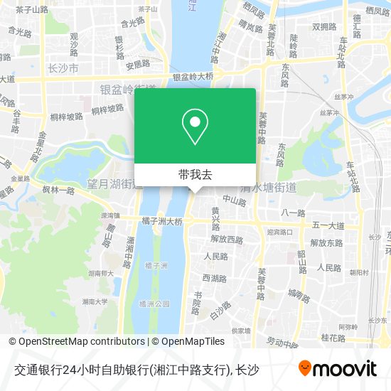 交通银行24小时自助银行(湘江中路支行)地图