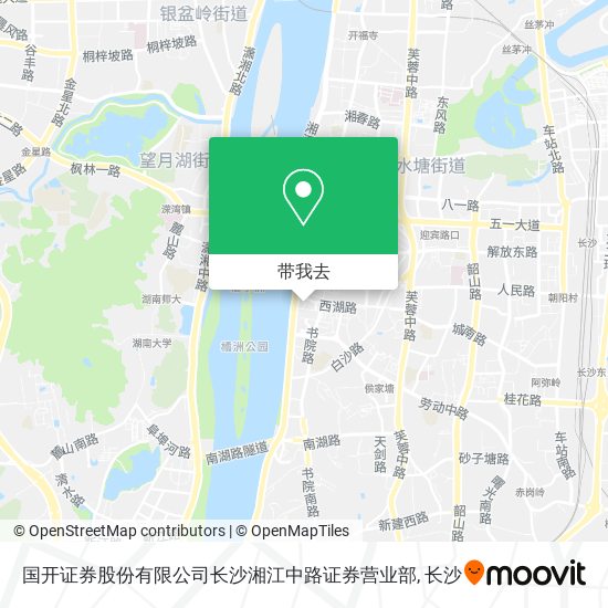 国开证券股份有限公司长沙湘江中路证券营业部地图