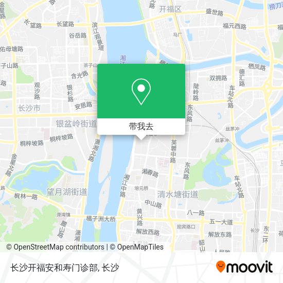 长沙开福安和寿门诊部地图