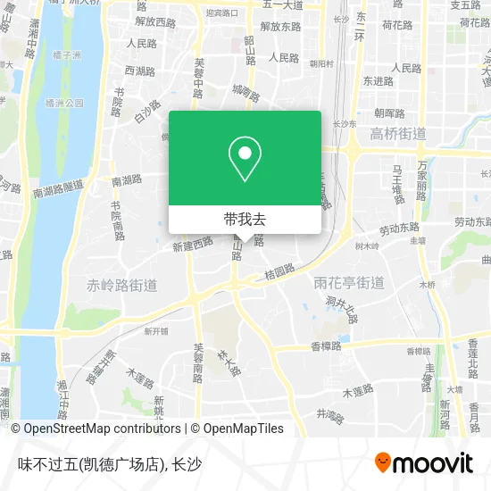 味不过五(凯德广场店)地图