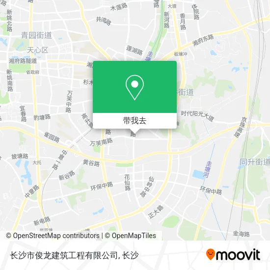 长沙市俊龙建筑工程有限公司地图