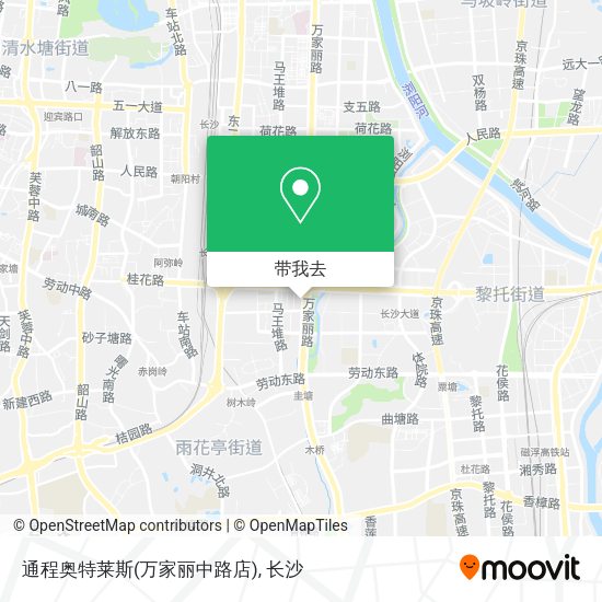 通程奥特莱斯(万家丽中路店)地图