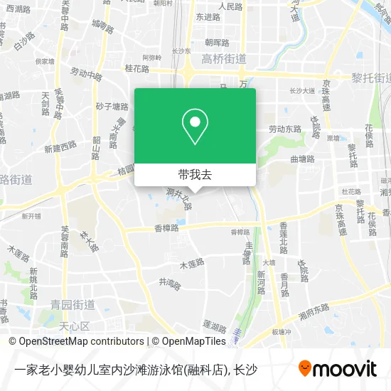 一家老小婴幼儿室内沙滩游泳馆(融科店)地图