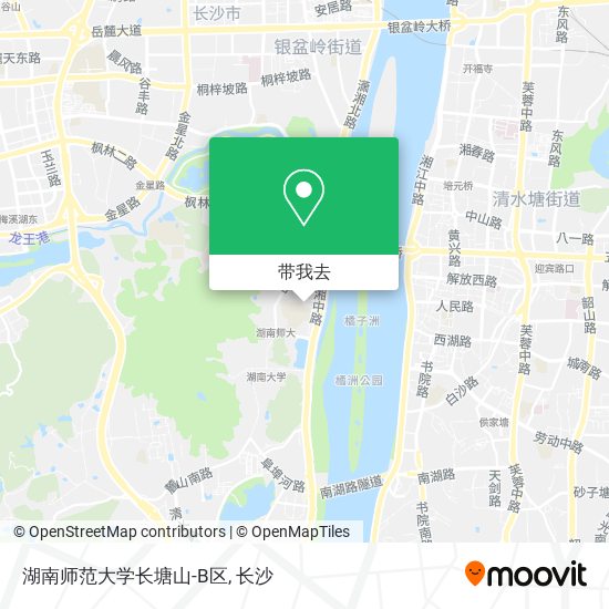湖南师范大学长塘山-B区地图