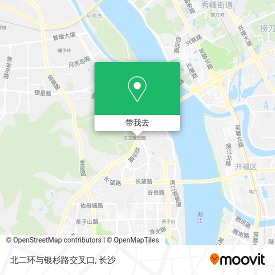 北二环与银杉路交叉口地图
