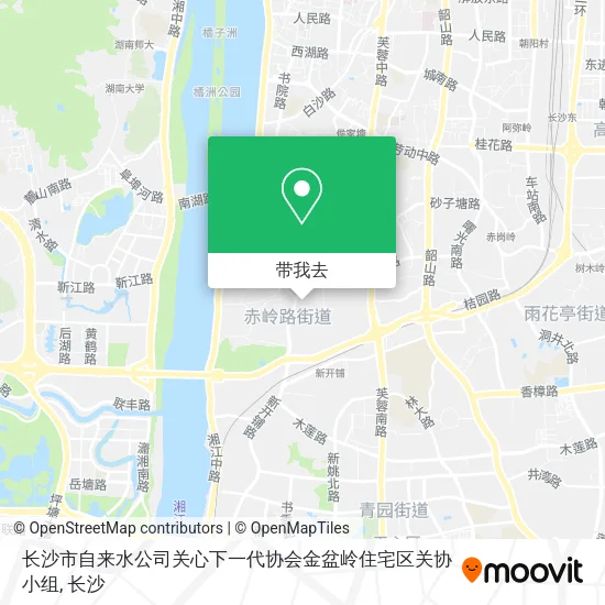 长沙市自来水公司关心下一代协会金盆岭住宅区关协小组地图