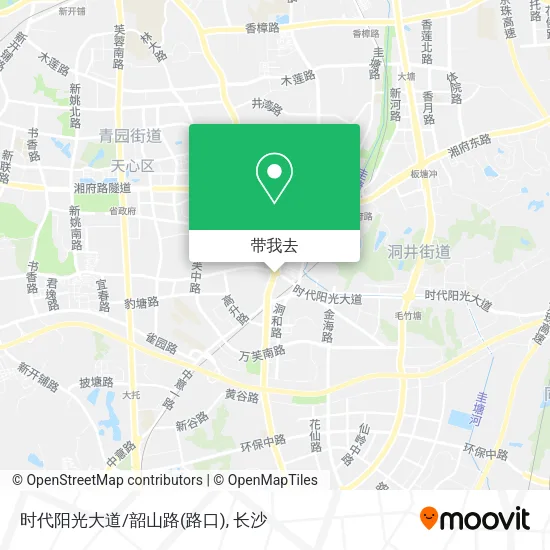 时代阳光大道/韶山路(路口)地图