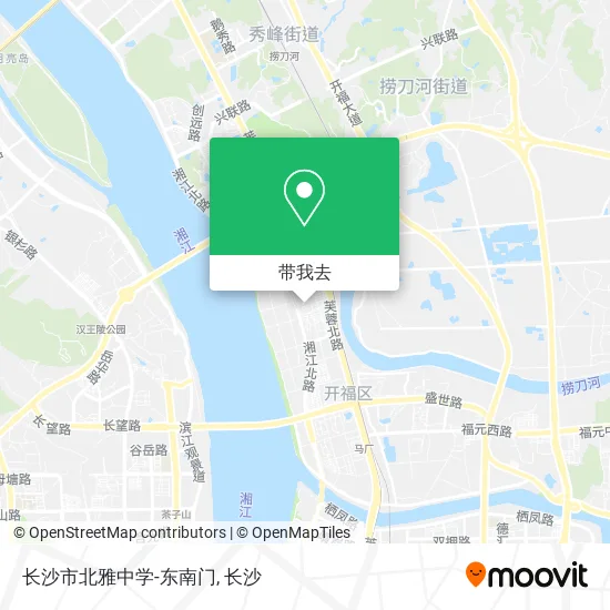 长沙市北雅中学-东南门地图