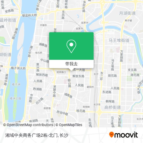 湘域中央商务广场2栋-北门地图